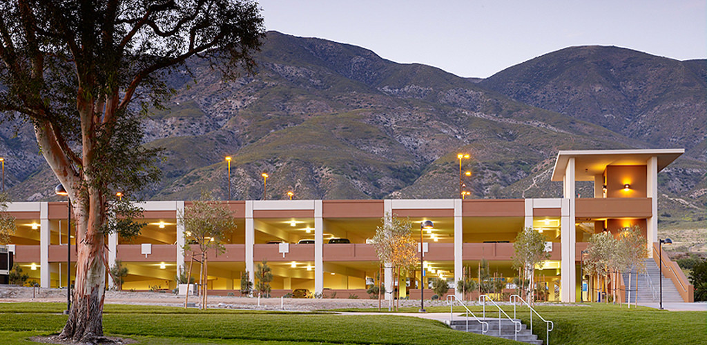Slideshow image for CSU San Bernardino Parking Structures 101 & 102 and Parking Services Building